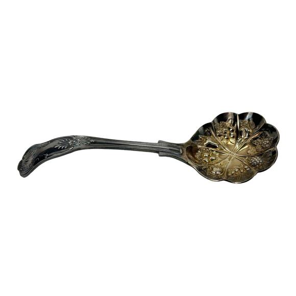 Vintage EPNS A1 Sheffield Ladle Berries Serving Spoon - Picture 1 of 6